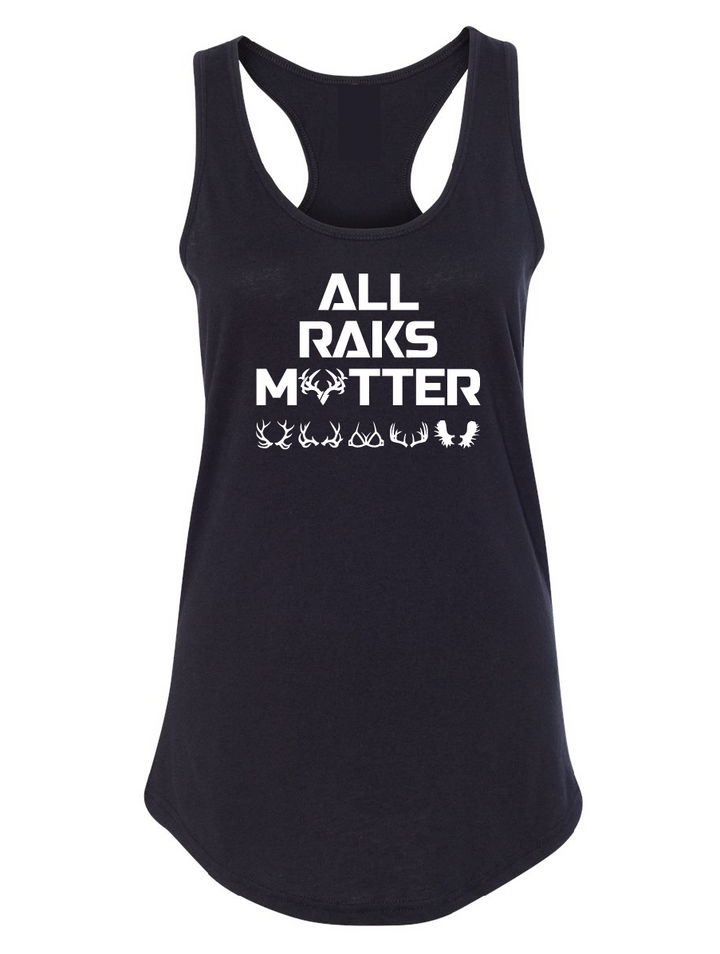 Womens All Raks Matter ™  Boobies Racerback Tank