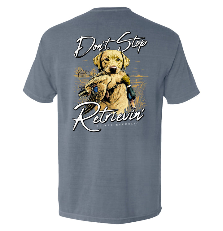 Don't Stop Retrievin Yellow Lab