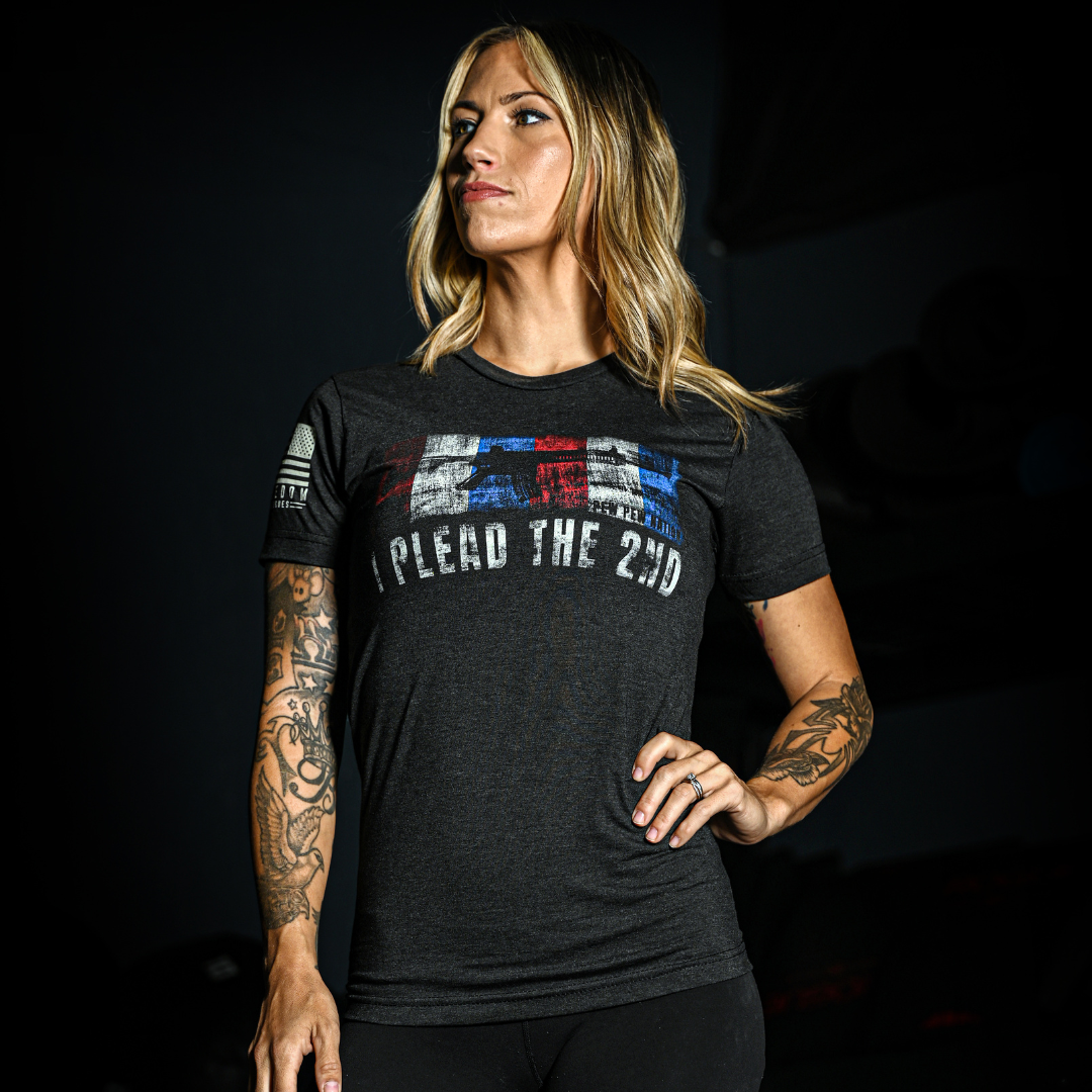 Women's "I Plead the 2nd" Boyfriend Fit T-Shirt by Pew Pew Nation