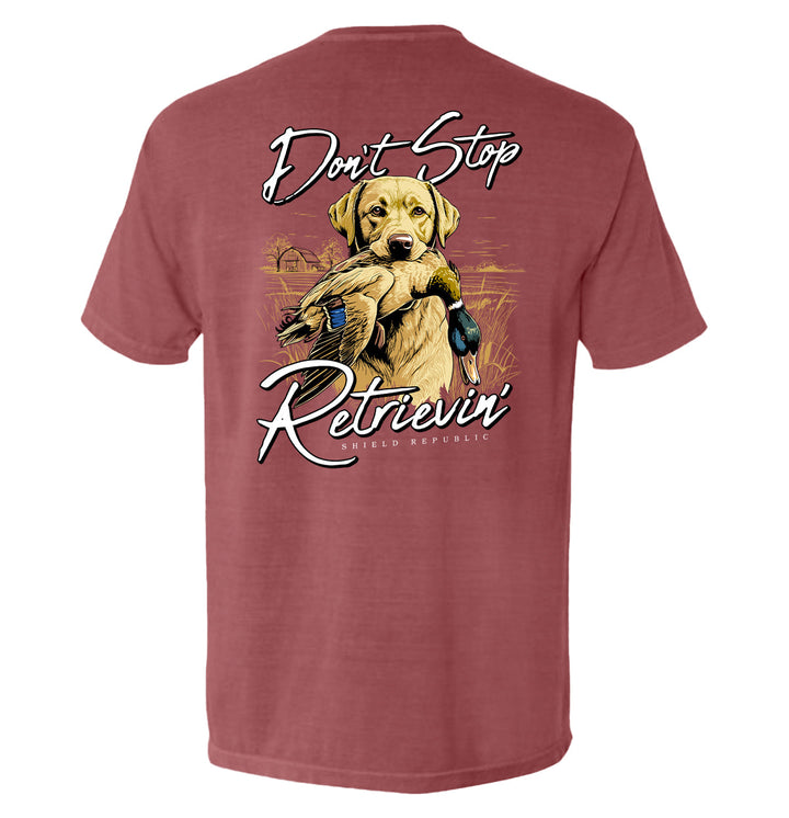 Don't Stop Retrievin Yellow Lab