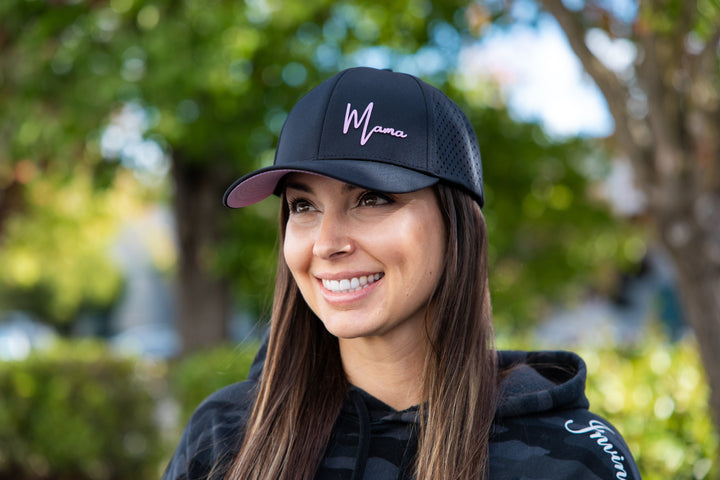 Premium Active Mama Hat (Solid Black)