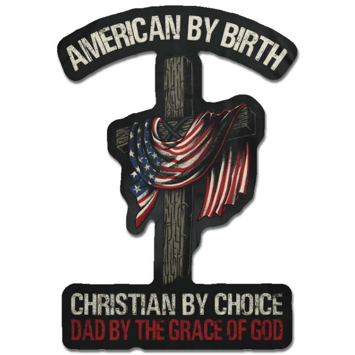 Dad by Grace of God Decal