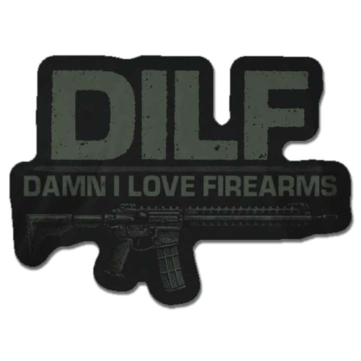 Damn I Love Firearms Printed Patch