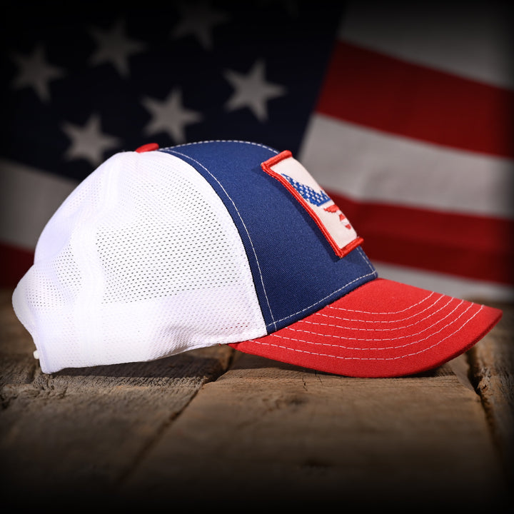 Freedom Eagle Red White & Blue Trucker Hat