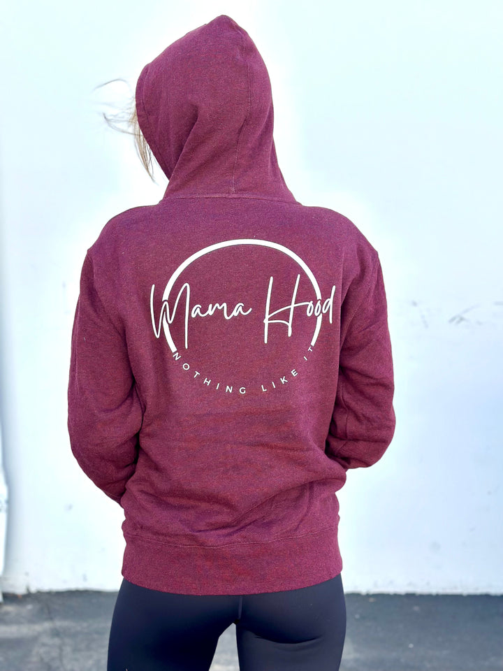 Mama Hood Sherpa Zip Up Hoodie