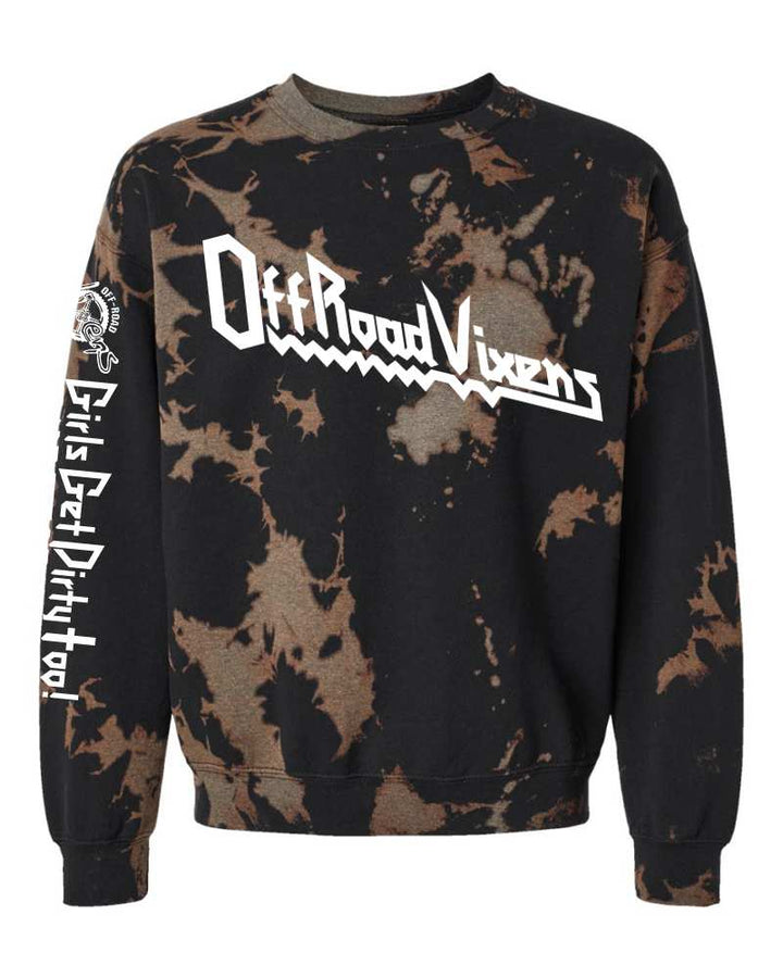 Heavy Metal Crystal Dye Crew Sweatshirt