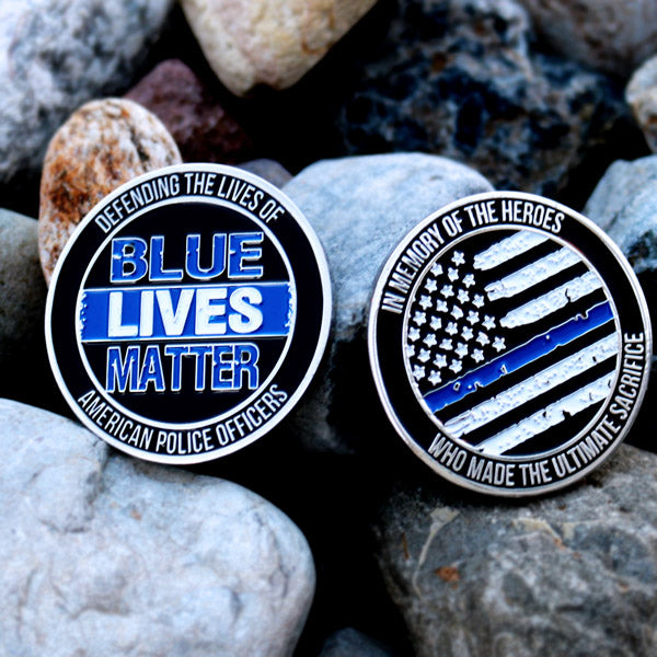 Blue Lives Matter Challenge Coin - TEST
