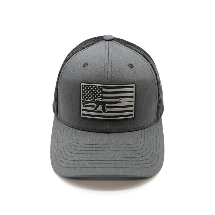 Midnight AR-15 Flag PVC Patch Hat