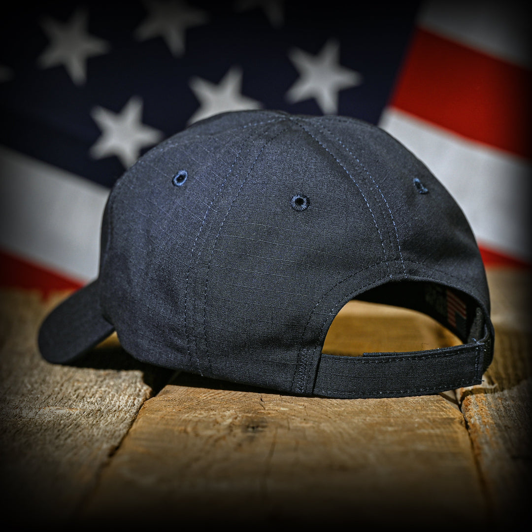 Navy Ripstop Full Fabric American Flag Range Hat