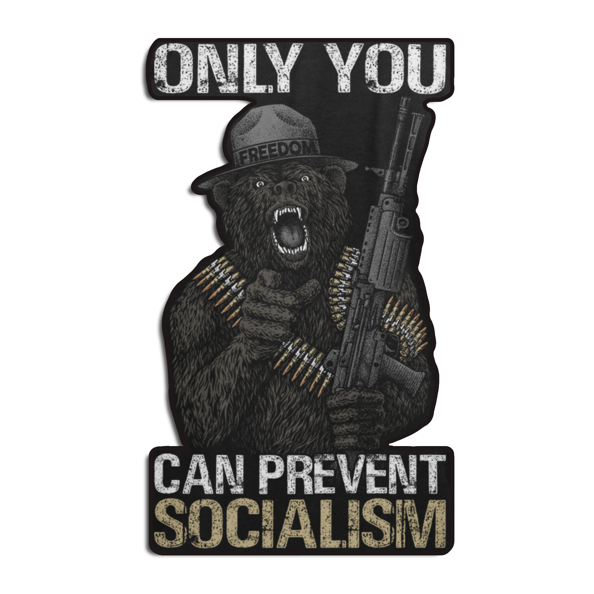 Only You Can Prevent Socialism Decal