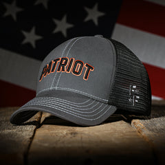 Charcoal & Black "Patriot" Trucker Hat