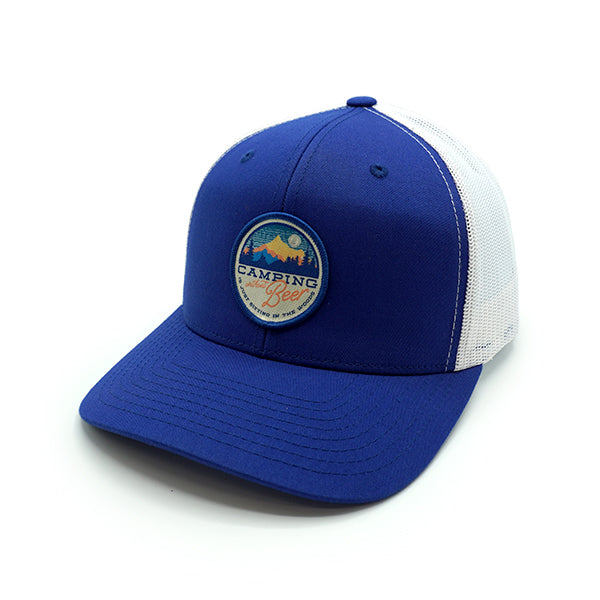 Camping without Beer Woven Patch Hat