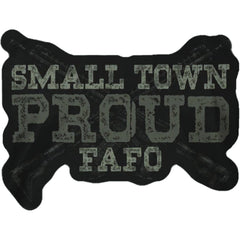 Small Town Proud Printed Patch