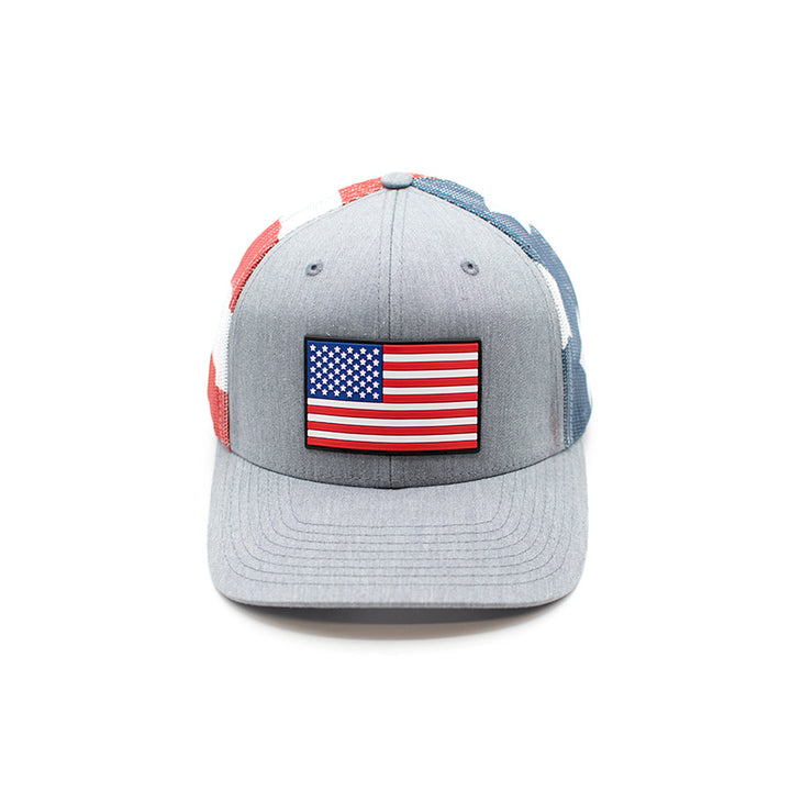 USA Flag PVC Patch Hat