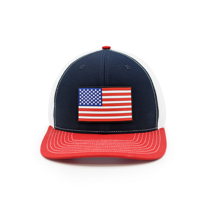 USA Flag PVC Patch Hat