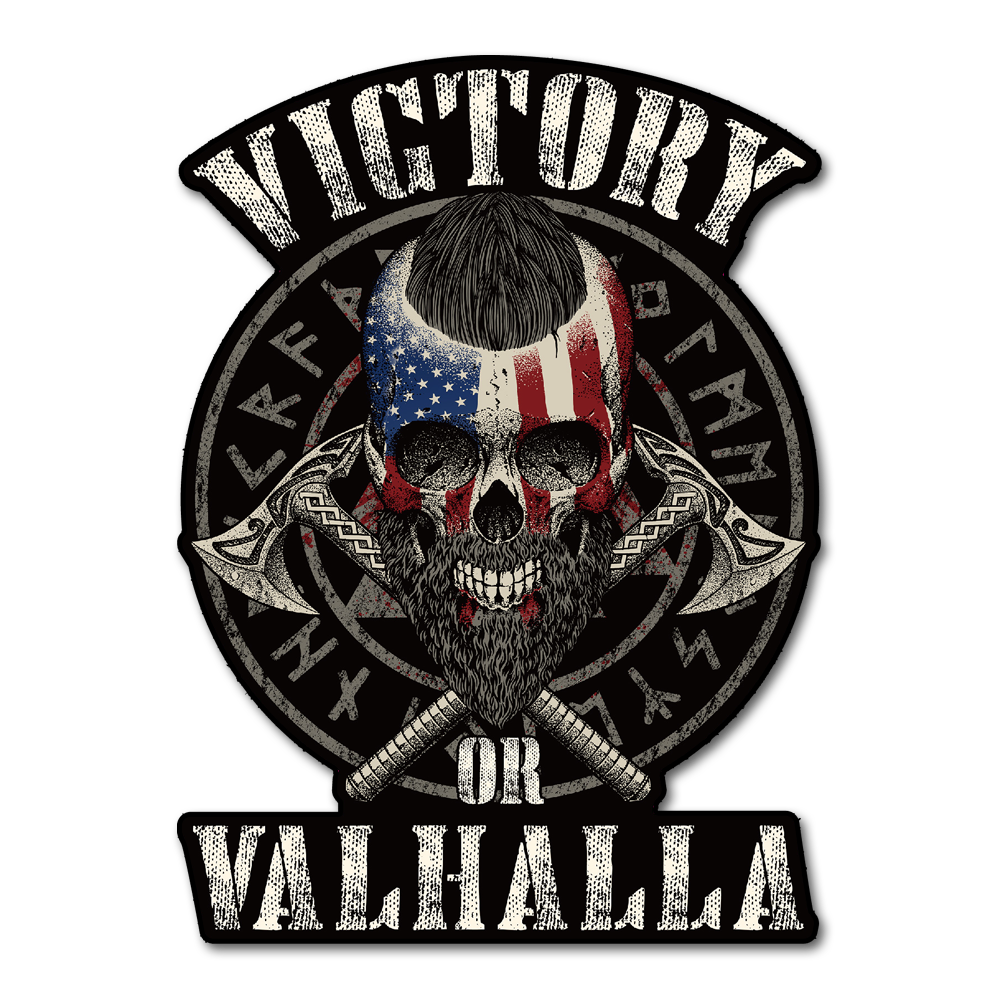 Victory or Valhalla Decal