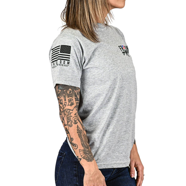 Women's Freedom Stick Patriotic 2A Boyfriend Fit T-Shirt