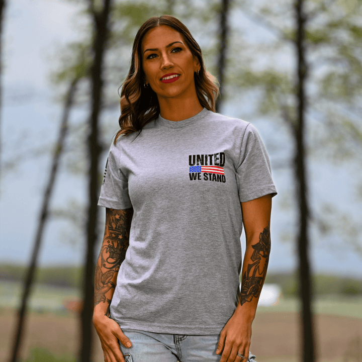 Women's United We Stand Patriotic Boyfriend Fit T-Shirt