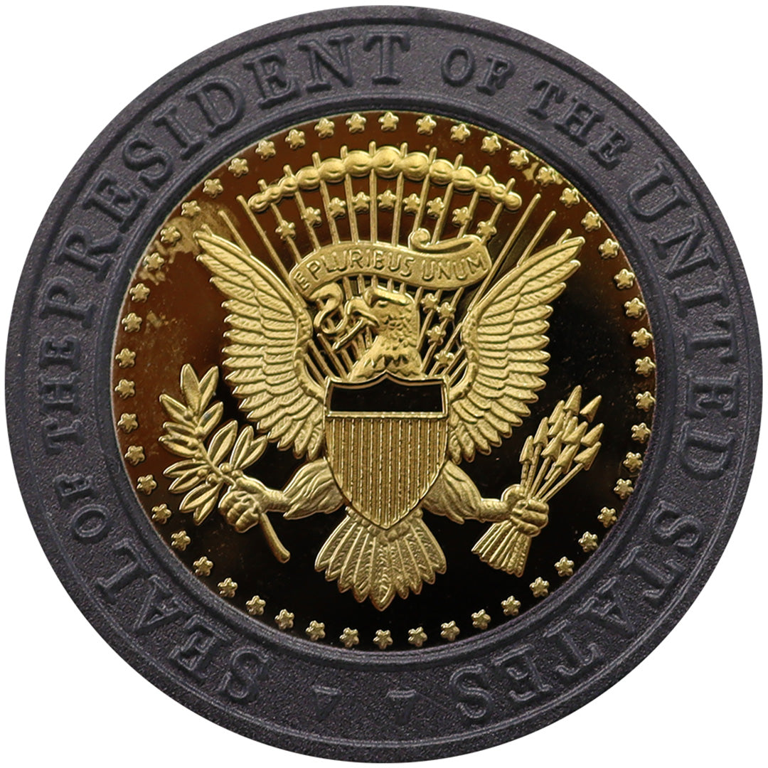 "Save America" President Trump Black and Gold Coin