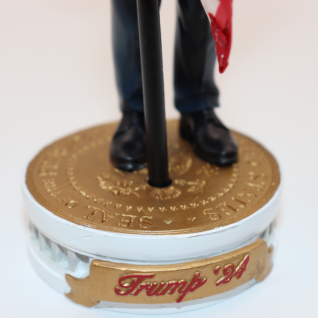 President Trump Bobblehead (Hugging the American Flag)