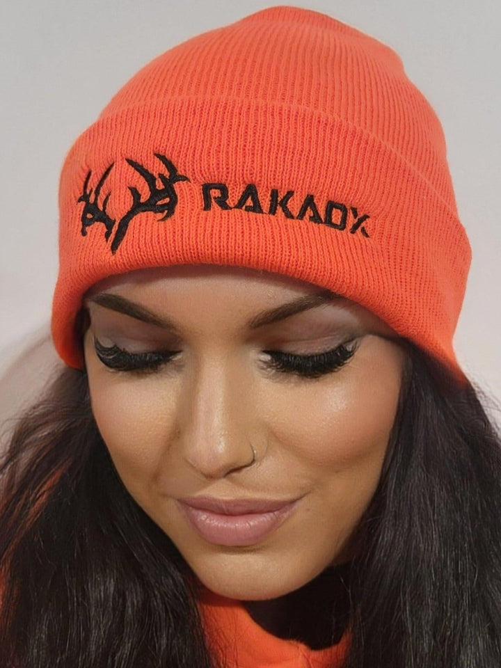 Blaze Orange Fold Over Beanie