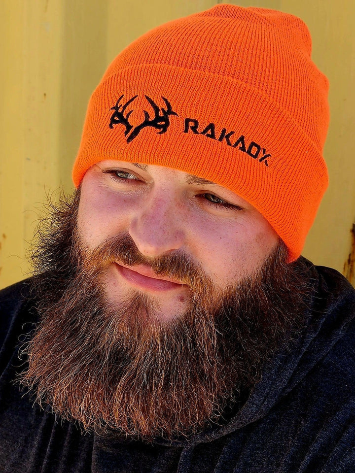 Blaze Orange Fold Over Beanie