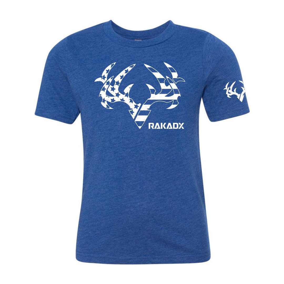 Youth Blue Star Spangled Rak Tee