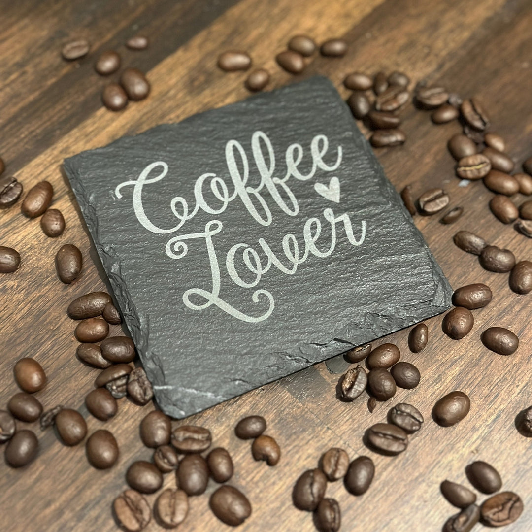 Coffee Lover Slate Coasters | Various Designs