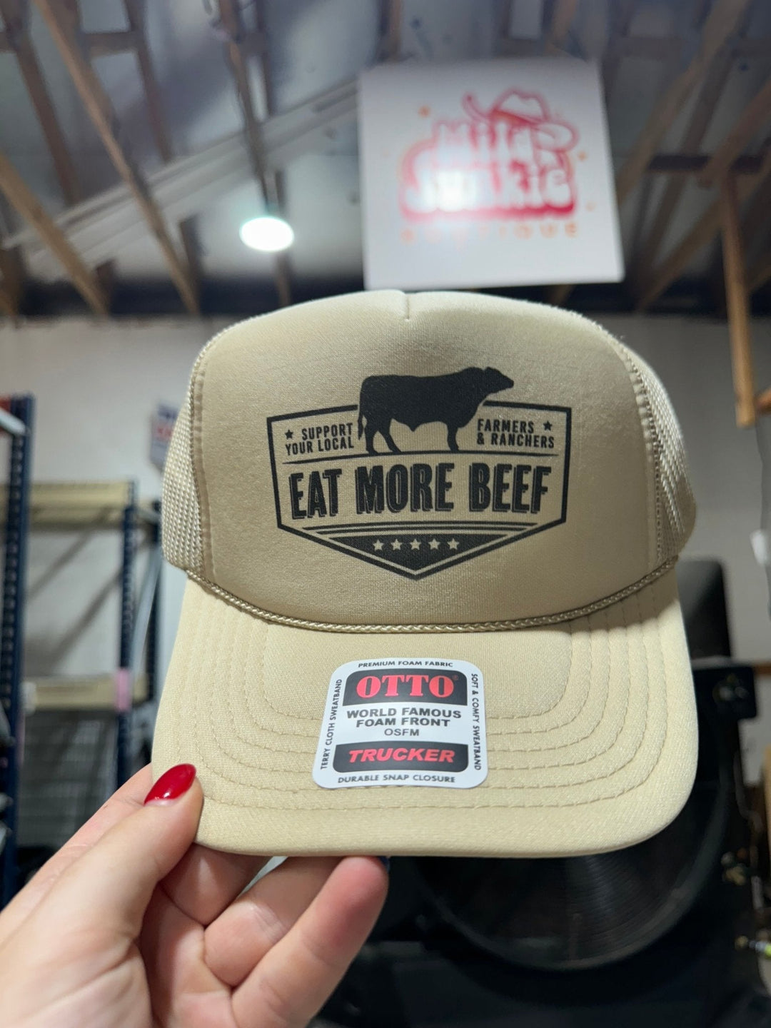 Farmers & Ranchers Eat More Beef Trucker Hat