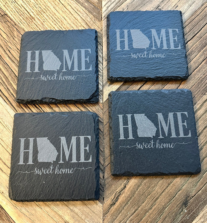 Home Sweet Home Coaster | Chose Your State | Slate Coaster