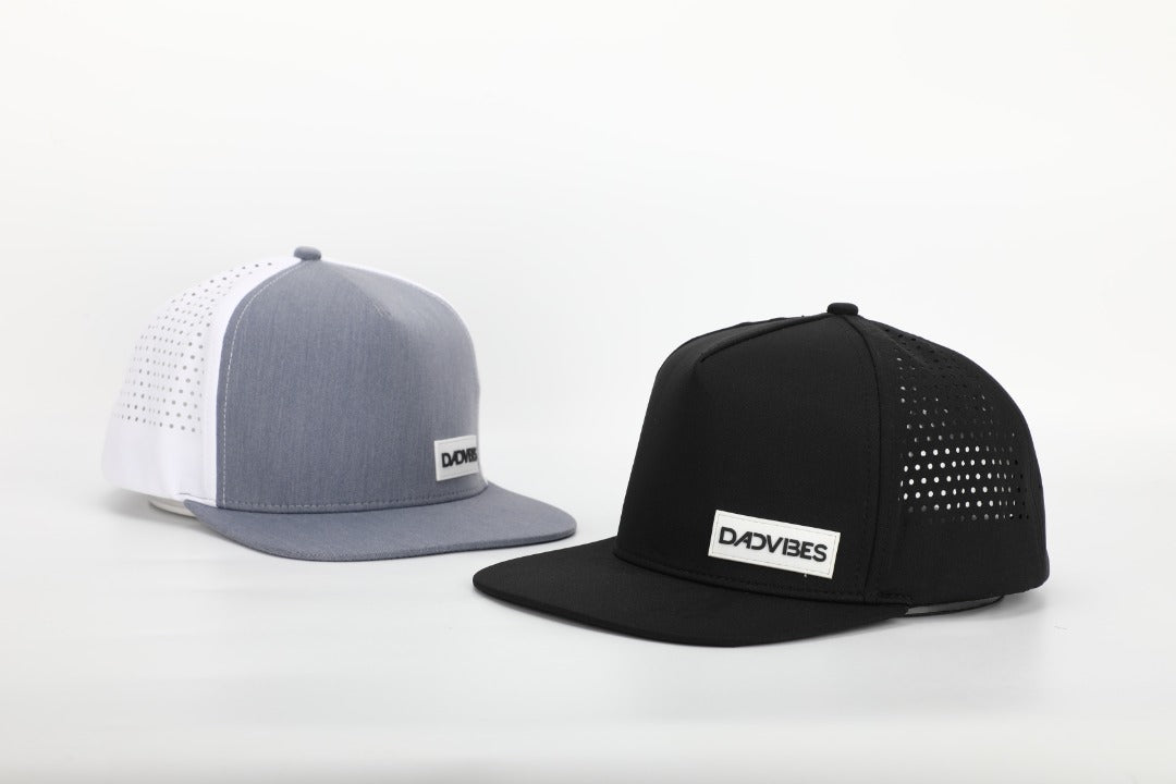 Premium Active 5-Panel DadVibe Hat (Black)