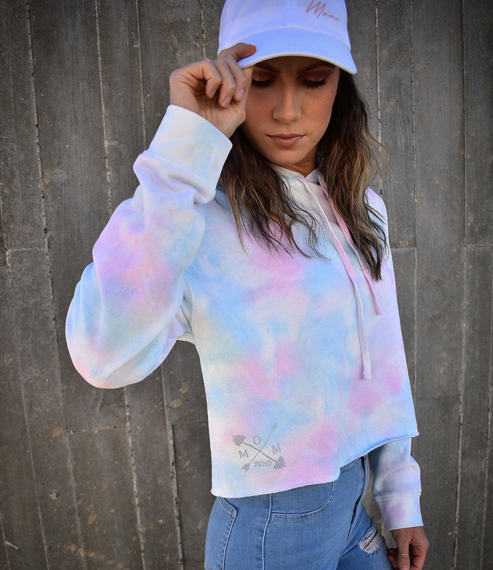 Invincible Cropped Women's Hoodie (Cotton Candy)