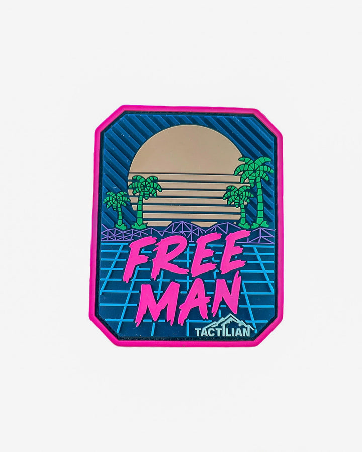 Free Man Retro Miami PVC Patch