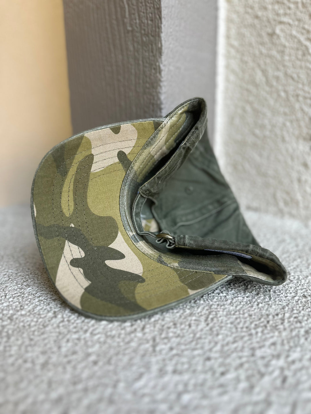 Olive Green/Camo Pony Tail Mama Hat