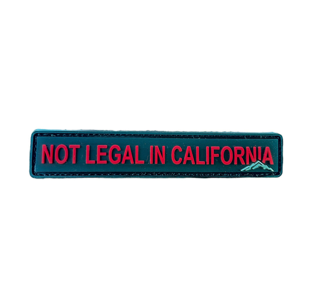 “Not Legal in California” PVC Patch