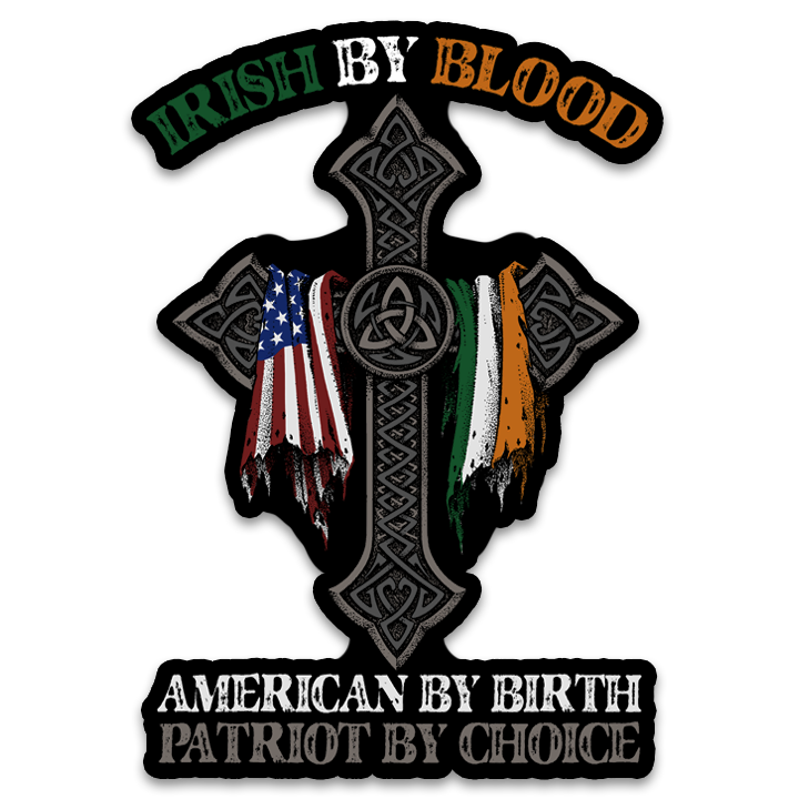 Irish By Blood Decal