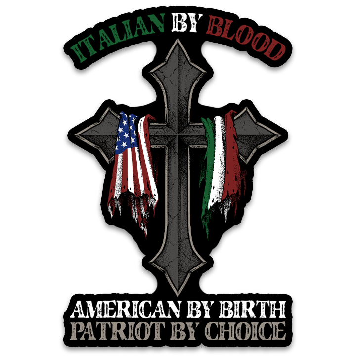 Italian By Blood Decal