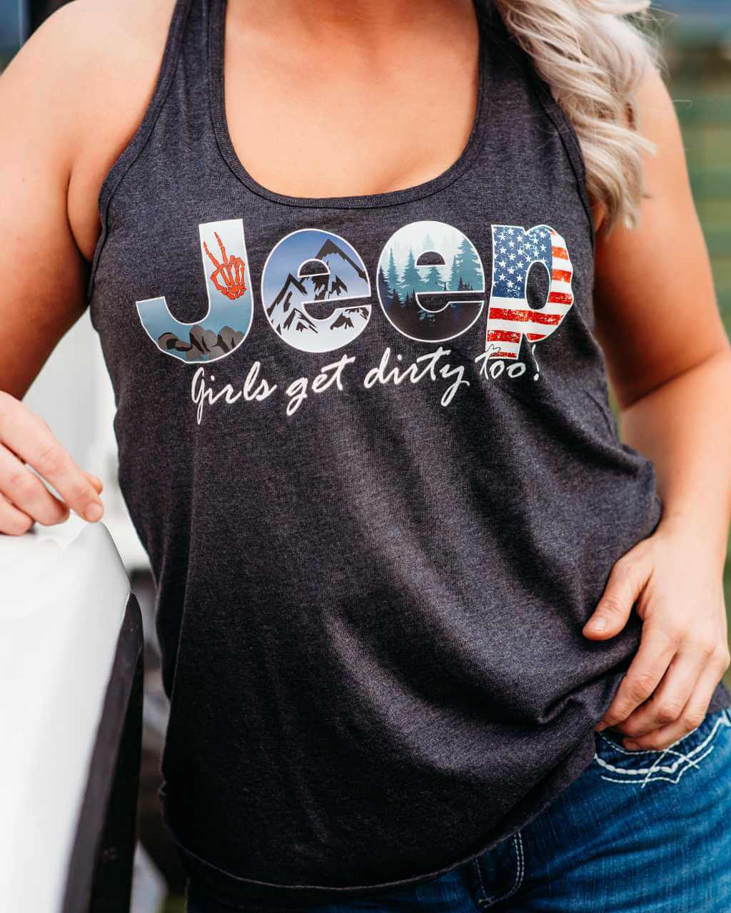 Jeep Girl Racerback Tank