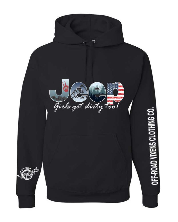 Jeep Girl Unisex Pullover Hoodie