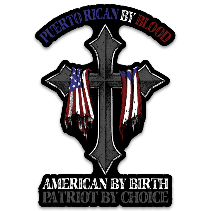 Puerto Rican By Blood Decal