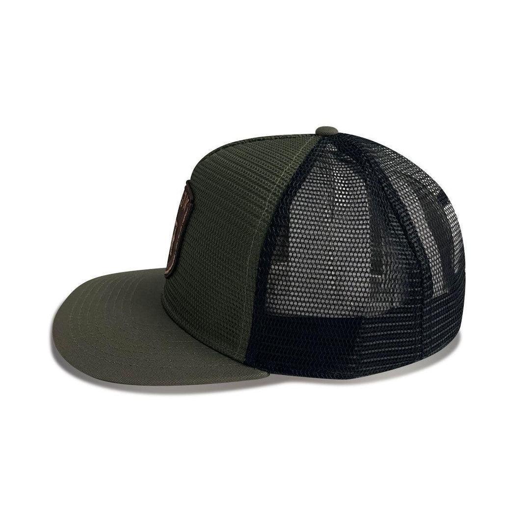 RA Branded Leather Mesh Hat