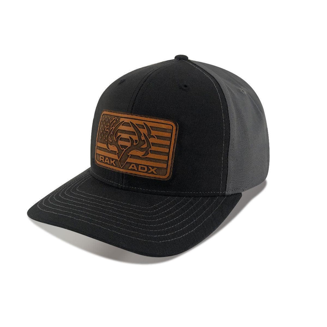 RakBuck Leather Flag Trucker Hat