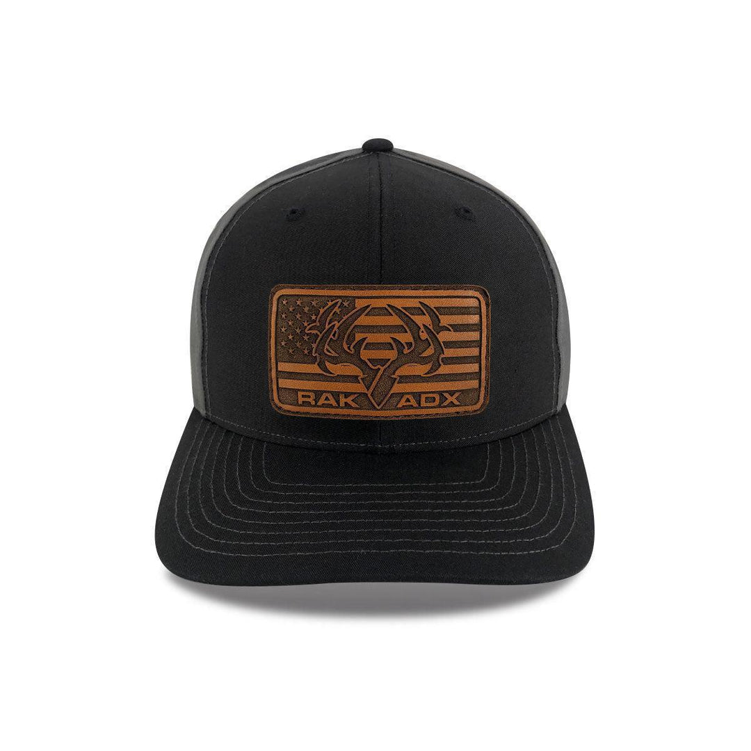 RakBuck Leather Flag Trucker Hat