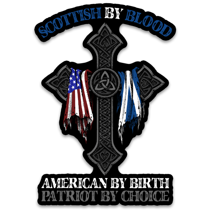 Scottish By Blood Decal