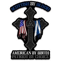 Scottish By Blood Decal