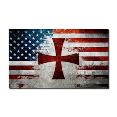 American Crusader Flag Decal