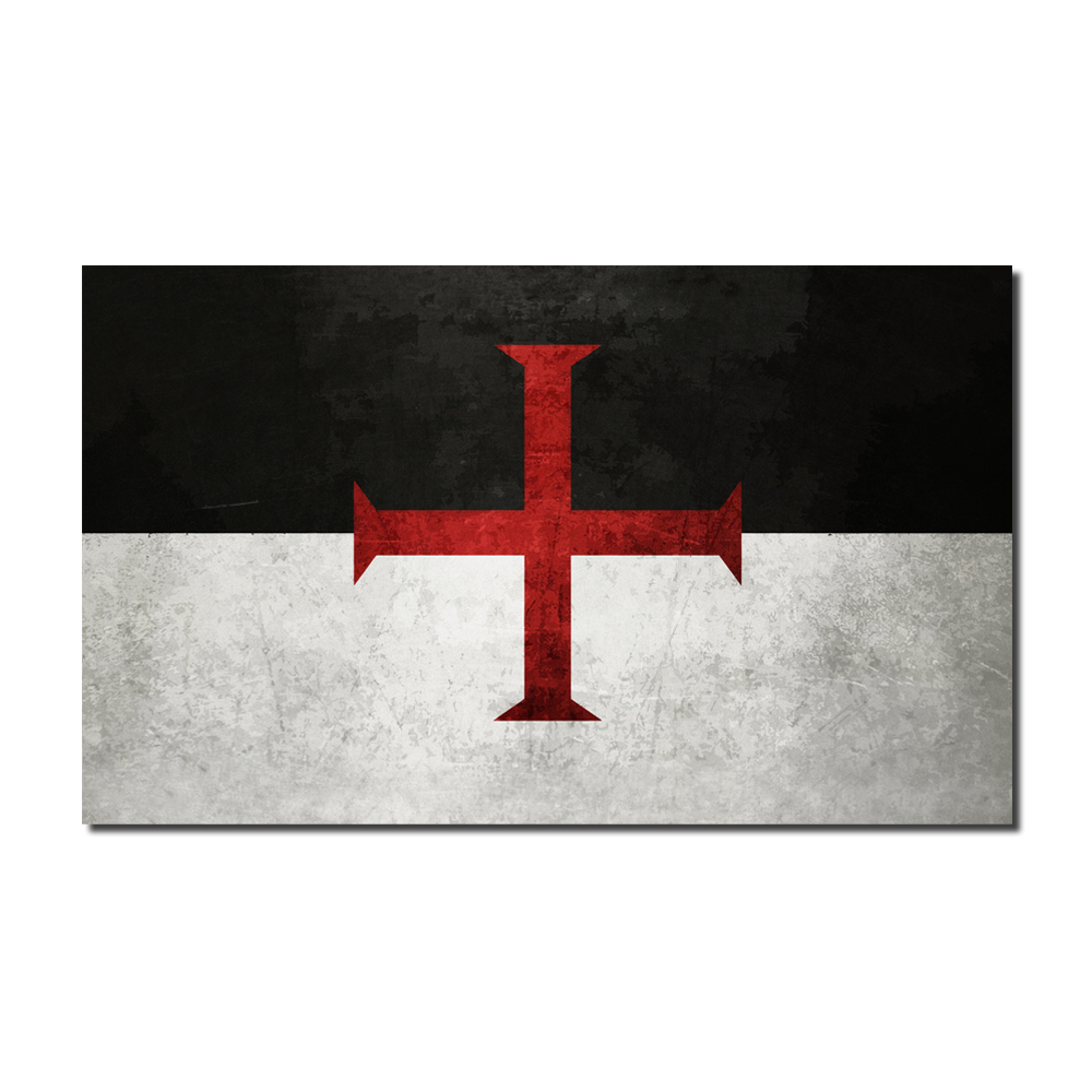 Knights Templar Classic Flag Decal
