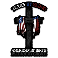 Texan By Blood Decal