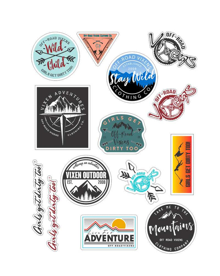 Vixen Outdoor Sticker Sheet