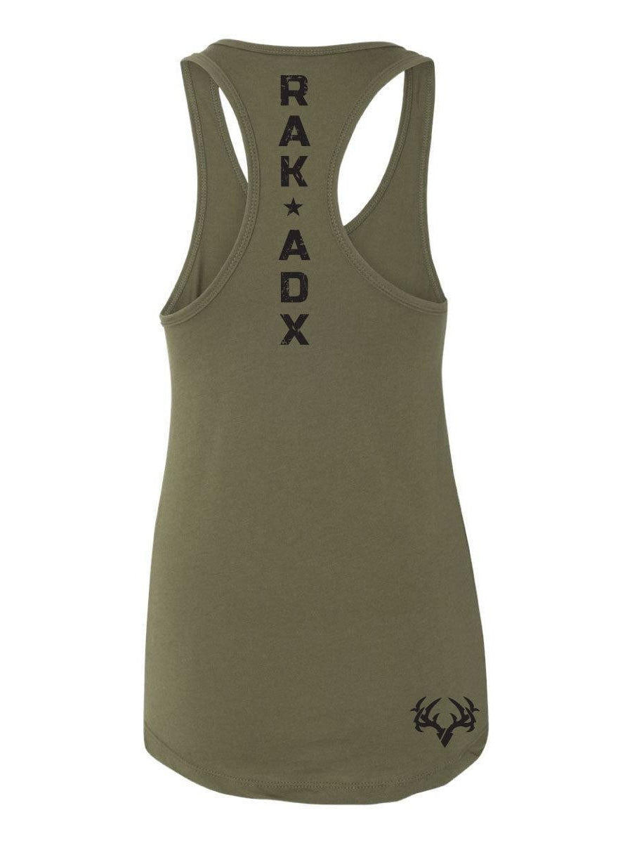 Womens Rak N Flag 2.0 Racerback Tank